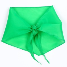 Галстук пионерский, 100% п/э, цвет зеленый, 120 × 26 см Страна Карнавалия
