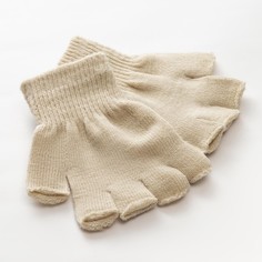 Митенки minaku ,цв. бежевый, р-р 15 (6-8 лет)