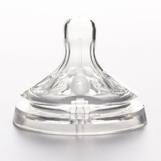 Соска силиконовая на бутылочку, антиколик., широкое горло, +0мес., медленный поток Mum&Baby