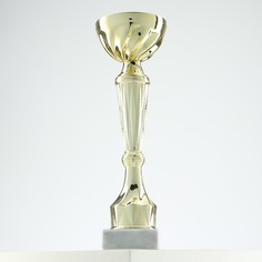 Кубок 151с, наградная фигура, золото, подставка камень, 22 х 7 х 5,2 см Командор