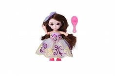 Куклы и одежда для кукол Funky Toys Кукла шарнирная Малышка Лили брюнетка с расческой 16 см