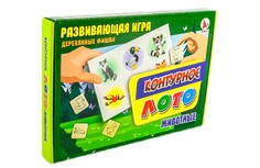 Настольные игры Ракета Лото контурное Животные