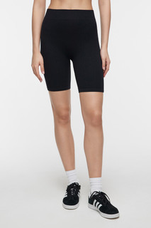 шорты спортивные женские Шорты-велосипедки спортивные облегающие в рубчик Befree