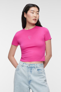 футболка женская Футболка slim хлопковая облегающая с принтом Befree