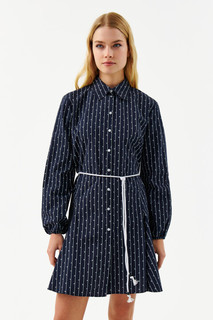 Платье-рубашка хлопковое с принтом Befree