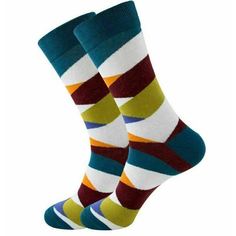 Носки Krumpy Socks Geometry and Line синие, р.40-45