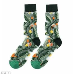 Носки Krumpy Socks Vivid Flowers Ягодки прозрачные, р.35-40