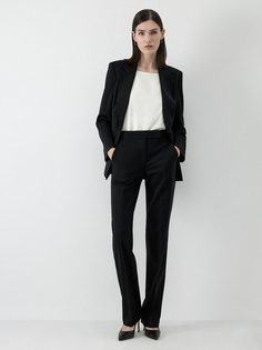 Прямые брюки из костюмной шерсти Charuel