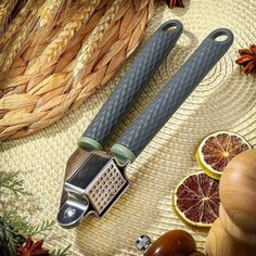 Пресс для чеснока Daniks, с силиконовой ручкой, JA20210676-2