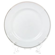 Тарелка десертная, керам, 20 см, кругл, Идиллия, Добруш отводка золотом, 4С0166Ф34 Добрушский фарфоровый завод