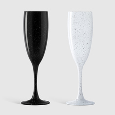 Набор бокалов для шампанского Royal Garden Black&White, 170 мл 2 шт