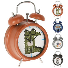 Часы будильник детский KOOPMAN САФАРИ 118х57х170мм в ассортименте полипропилен