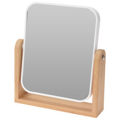 Зеркала зеркало настольное KOOPMAN 180х210х45мм стекло/бамбук/пластик белый