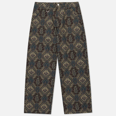 Мужские брюки SOPHNET. Wide Paisley, цвет фиолетовый