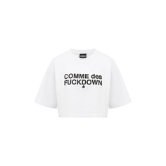 Хлопковая футболка Comme des Fuckdown