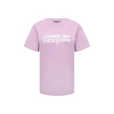 Хлопковая футболка Comme des Fuckdown