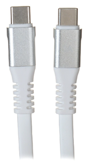 Кабель интерфейсный AccesStyle CC30-TF30 White Type C - Type C, Сила тока: 3А; Длина: 30 см; Оплётка: ТПУ