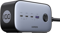 Зарядное устройство сетевое UGREEN CD270 60167_ DigiNest Pro 100W USB-C Charging Station100W c 3* USB-C b 1*USB-A, цвет: серый космос