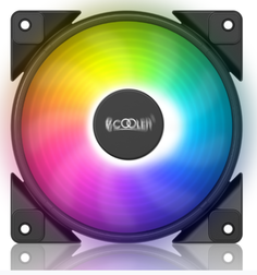 Вентилятор для корпуса PCCooler HALO ARGB 3 in 1 KIT 120x120x25mm, 1000-2000rpm, 72CFM, 8-29.1dBA, 3-pin PWM Retail