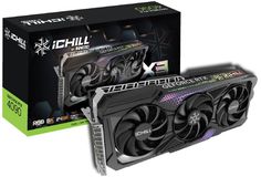 Видеокарта PCI-E Inno3D GeForce RTX 4090 ICHILL X3 (C40903-246XX-1833VA47) 24GB GDDR6X 384bit 5nm 2235/21000MHz HDMI/3*DP