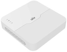 Видеорегистратор UNIVIEW NVR501-08B-LP8 IP 8-ми канальный 4K с 8 PoE портами; входящий поток на запись до 80Мбит/с