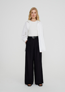 Брюки палаццо NICEONE [Черный, M]