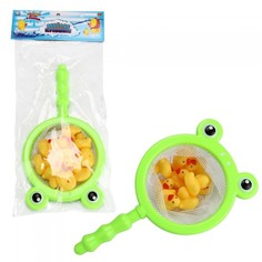 Игрушки для ванны ABtoys Игровой набор Веселое купание Сачок с 10 утятами