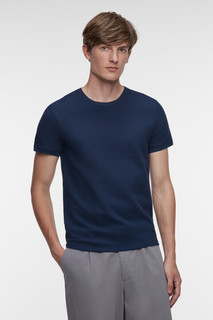 футболка мужская Футболка slim облегающая хлопковая в рубчик Befree