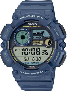 Японские наручные мужские часы Casio WS-1500H-2A. Коллекция Digital