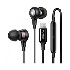 Наушники проводные UGREEN EP103 (30631) In-Ear Earphones with Lightning Connector. черный