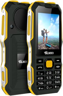 Мобильный телефон Olmio X02 Olmio (черный-желтый)