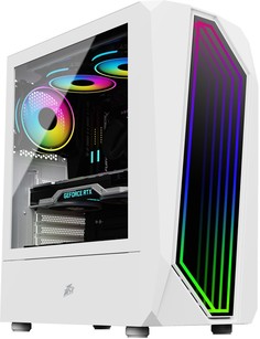 Корпус 1stPlayer INFINITE SPACE IS6 White ATX 1x120mm LED TG IS6-WH-1F1-W