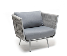 Кресло из роупа Монако светло-серый 4sis