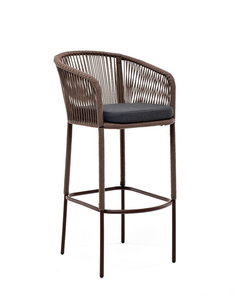Барный стул из роупа Марсель серо-коричневый 4sis