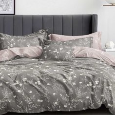 Постельное белье евростандарт, простыня 220х240 см, 2 наволочки 70х70 см, пододеяльник 200х220 см, Cleo, поплин, коллекция Pure Cotton, 30/248-PC