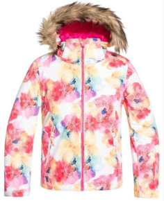 Куртка для сноуборда Roxy 19-20 Jet Ski Girl Bright White Sunshine Flowers