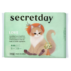 Прокладки и тампоны прокладки SECRETDAY Love Size 18шт хлопковые