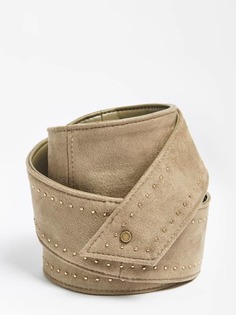Ремень Из Искусственного Велюра С Заклепками Guess