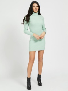Трикотажное Платье Высокий Воротник Guess