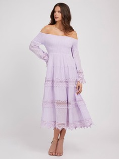 Декольтированное Платье С Отделкой Макраме Guess