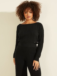 Джемпер С Вязаными Косами Guess