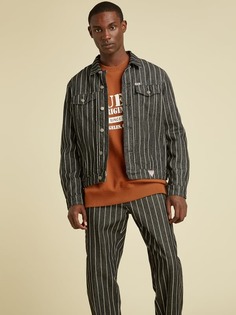 Узкая Джинсовая Куртка В Полоску Guess Originals