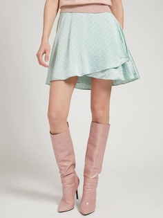 Юбка Атлас Принт В Горошек Guess