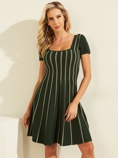 Трикотажное Платье С Облегающим Низом И Широким Низом Guess