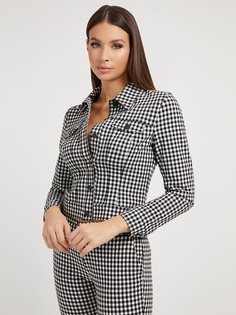 Куртка В Клетку Гингем Guess
