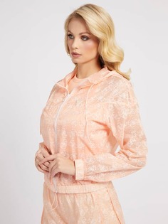 Куртка-Ветровка Со Сплошным Узором Из Логотипов Guess