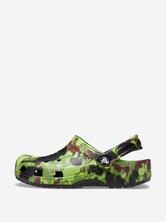 Сабо детские Crocs Classic Spray Camo Clog K, Черный