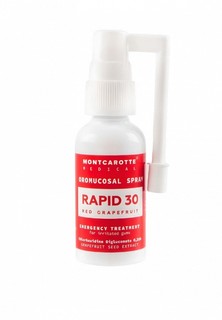Спрей для полости рта Montcarotte RAPID 30 с экстрактом семян красного грейпфрута, 0,3% CHLX, 30 мл