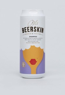 Шампунь Beerskin с пивными экстрактами, восстановление и объём, 440 мл