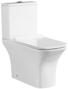 Унитаз-компакт безободковый с сиденьем микролифт SantiLine SL-5023